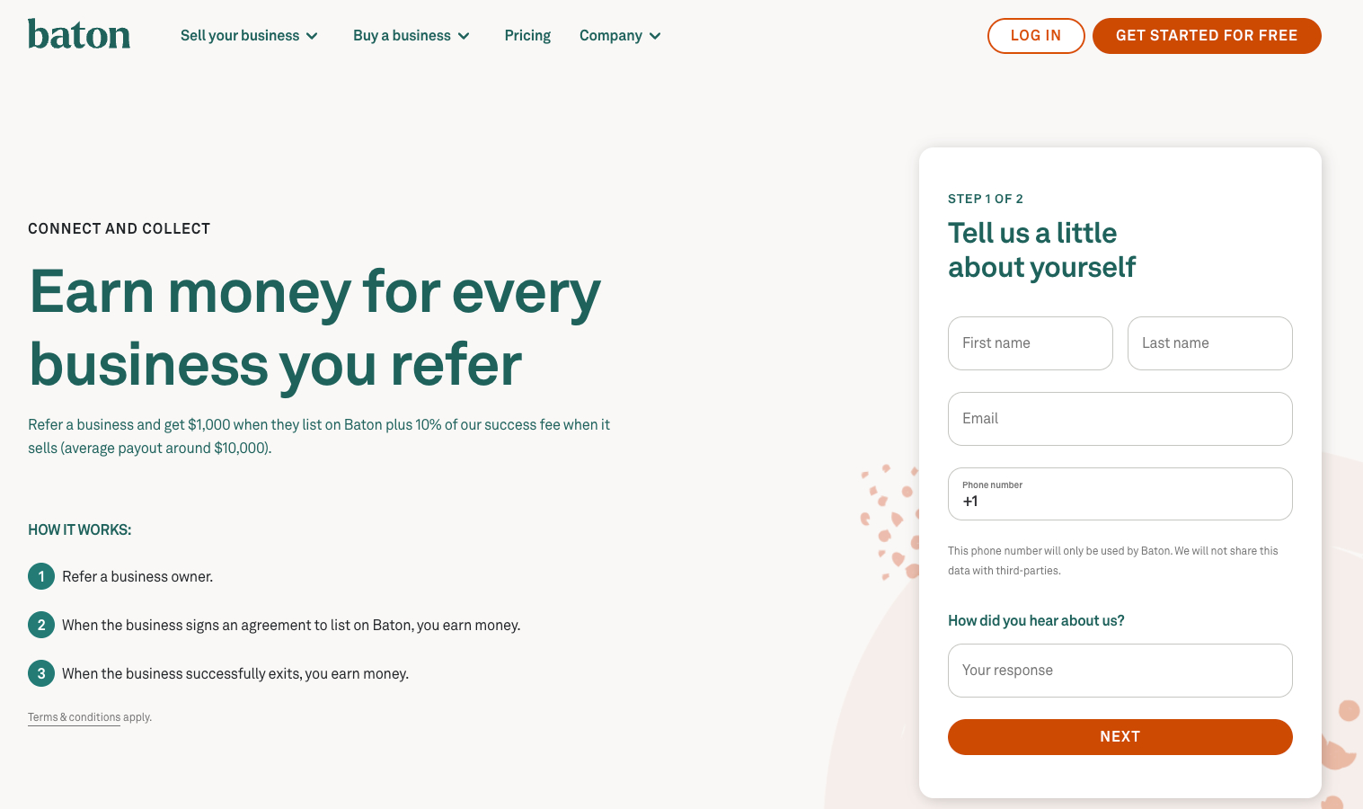 Referral Page